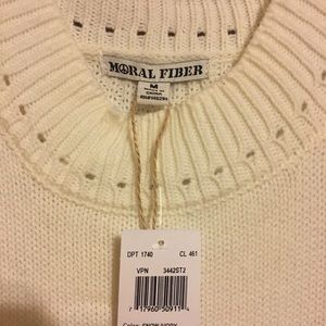 Off white new juniors M sleeveless sweater dress